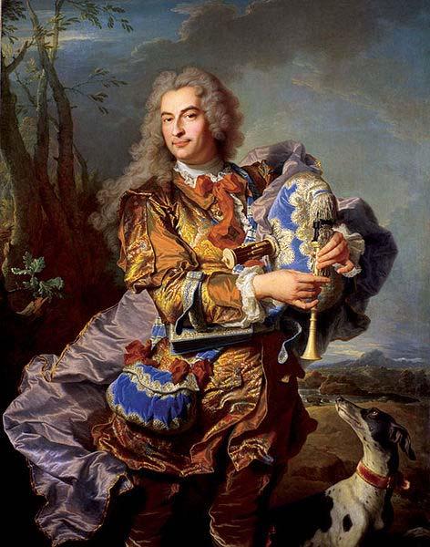 Hyacinthe Rigaud Gaspard de Gueidan playing the musette Germany oil painting art